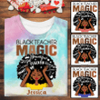 Custom Black Teacher Magic Tie Dye Shirt Sweatshirt Hoodie AP683
