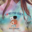 Dog and Mom Personalized Valentine Tie Dye Shirt Sweatshirt Hoodie AP674