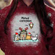 Funny Cat Personalized Cat Christmas Bleached Shirt Sweatshirt Hoodie AP456