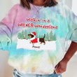 Dachshund Personalized Dog Christmas Tie Dye Shirt Sweatshirt Hoodie AP425