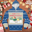 Dachshund Wiener Wonderland Dog 3D-Printed Christmas Ugly Sweatshirt Hoodie AP521