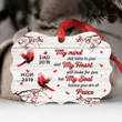 Christmas Cardinal My Mind Still Talks To You Customized Ornament OR0058