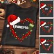 Christmas Mom Grandma Heart Personalized Shirt Sweatshirt Hoodie AP467