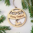 Personalized Hanging Christmas Ornament With String With Custom Engraving 2