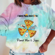 Cat Mom's Pizza Missing Pieces Customized Tie Dye Shirt Sweatshirt Hoodie AP638