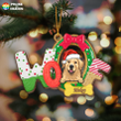 Woof Cookie For Christmas Personalized Wooden Cut Shape Ornament OR0384