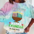 Kwanzaa Candles Personalized Tie Dye Shirt Sweatshirt Hoodie AP678