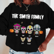 Day Of The Dead (Día de Muertos), Halloween Skull Family Custom Shirt Sweatshirt AP304