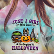 Personalized Dog Witch Fall Halloween 3D Tie Dye Shirt Sweatshirt Hoodie AP328