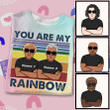 My Rainbow LGBT Couple Retro Personalized Tie Dye Shirt Sweatshirt Hoodie AP381