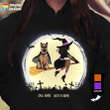 Witch and German Shepherd Personalized Shirt Sweatshirt Hoodie AP323