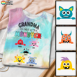 Grandma's Little Monsters Tie Dye Shirt Sweatshirt Hoodie AP345