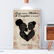 Canvas Wall Art Canvas Prints Poster Love Between A Mother & Daughter Is Forever PT0020