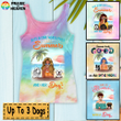 Just A Girl Loving Summer And Dogs Tie Dye Shirt Hoodie AP207