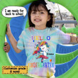 Hello Kindergarten, Back To School Tie Dye Youth Shirt Hoodie AP263