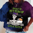 Cat Halloween, Buckle up Buttercup 3D Galaxy Shirt Sweatshirt AP290