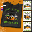 Personalized Dog Witch Fall Halloween Shirt Sweatshirt Hoodie AP328