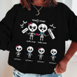 Halloween Skeleton Family Shirt Sweatshirt AP299