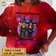 Personalized Witches are always Connected By Heart 3D Galaxy Shirt Sweatshirt AP291