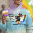 LGBT Couple Kissing Gift For Pride Month Personalized Tie dye Shirt Sweatshirt Hoodie AP368