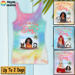 Summer Life Is Better With Dogs - Woman Tie Dye Shirt Tank Top AP227