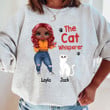 The Cat Whisperer Doll Girl Shirt Hoodie Light AP232