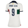 Portugal National Team FIFA World Cup Qatar 2022 Patch André Silva #9 - Away Women Jersey