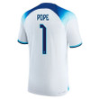Nick Pope 1 England 2022-23 Youth Home Jersey National Team