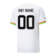 Ghana National Team FIFA World Cup Qatar 2022 Patch Custom #00 - Home Youth Jersey, White