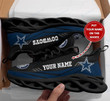 Dallas cowboys personalized yezy running sneakers