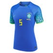 Casemiro #5 Brazil National Team 2022-23 Away Women Jersey