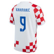 Andrej Kramarić 9 Croatia 2022-23 Men Home Jersey National Team World Cup Patch