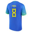 Fred 8 Brazil 2022-23 Youth Away Jersey National Team World Cup Patch