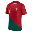 Portugal National Team 2022-23 Qatar World Cup José Fonte #6 Home Jersey, Youth
