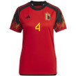 Belgium National Team FIFA World Cup Qatar 2022 Patch Dedryck Boyata #4 - Home Women Jersey