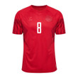 Denmark National Team 2022-23 Thomas Delaney #8 Qatar World Cup - Home Men Jersey