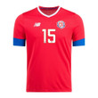 Costa Rica National Team 2022-23 Francisco Calvo #15 Home Men Jersey - Red