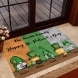 Gnomes And Leprechaun Bar St Patrick's Day Personalized Doormat DO0034