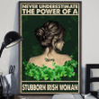 Never Underestimate The Power Of Irish Women Personalized Patrick Poster PT0091