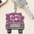 Grandma Truck Loading Heart Personalized Keychain KC039
