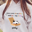 Just Eat Pizza And Pet My Cat Personalized Shirt Sweatshirt Hoodie AP757