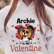 Dog Valentine Personalized Shirt Sweatshirt Hoodie AP753