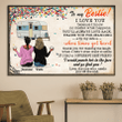 Bestie I Love You Personalized Valentine Poster PT0058