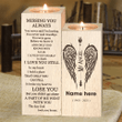 Missing You Always Personalized Memorial Candle Holder CAH005