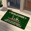 Hope You Brought Beer And Dog Treats - Personalized Doormat Patrick's Day Do0036