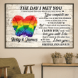 LGBT You Complete Me Personalized Valentine Poster PT0076