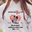 Couple Together Sitting Personalized Valentine Shirt Sweatshirt Hoodie AP746