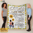 My Sunshire - To My Daughter Personalzed Fleece Blanket FBL097