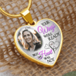 Personalized Photo Dog Tag Heart Neckless - Your Wings Were Ready Memorial Necklace DH001