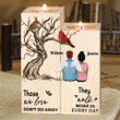 Walk Beside Us Every Day Personalized Candle Holder CAH010
